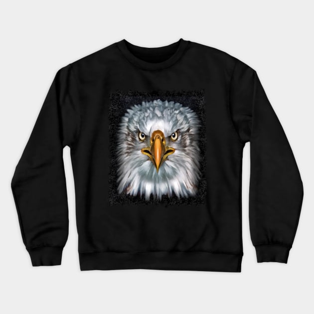 Bald Eagle Crewneck Sweatshirt by PhotoArts